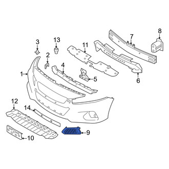 Nissan OE - Front Left Bumper Cover Spacer Panel