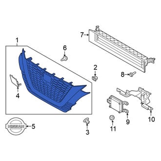 Nissan OE - Front Upper Grille