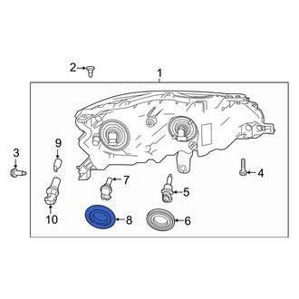 Nissan OE - Front Headlight Bulb Cap