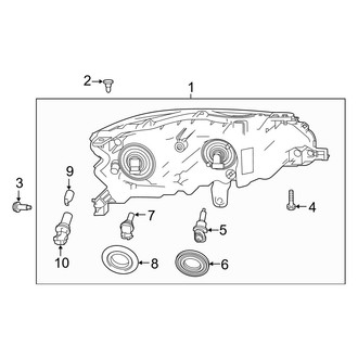Nissan OE - Front Lamps - Headlamp Components (Halogen), (S)