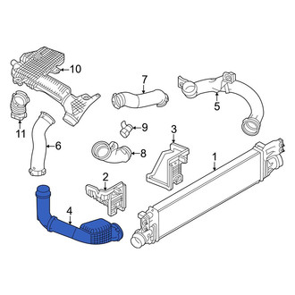 Nissan OE - Front Right Intercooler Pipe