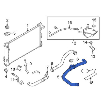 Nissan OE - Upper Radiator Coolant Hose