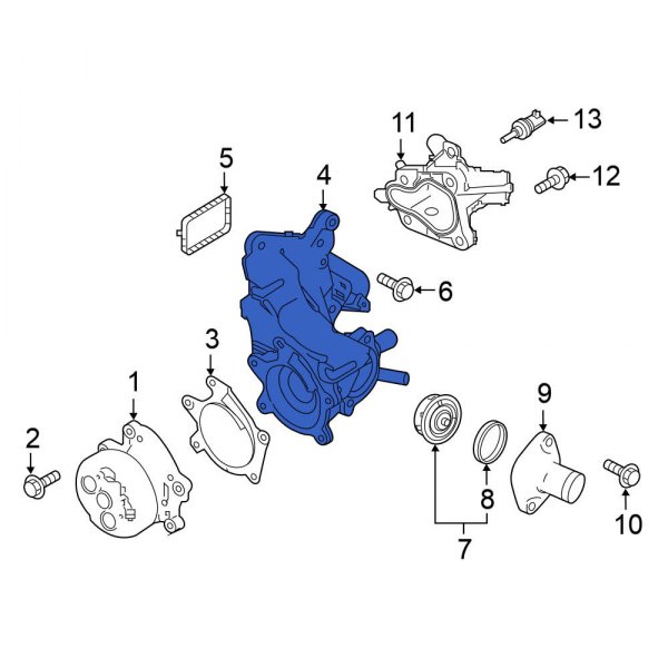 Engine Coolant Thermostat Housing