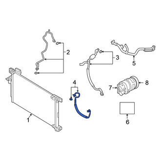 Nissan OE - A/C Refrigerant Discharge Hose