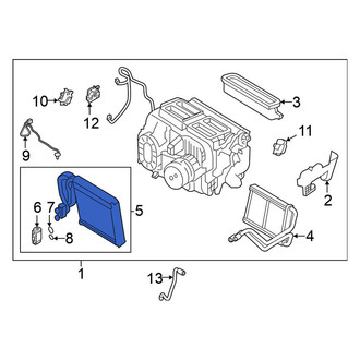 Nissan OE - A/C Evaporator Core