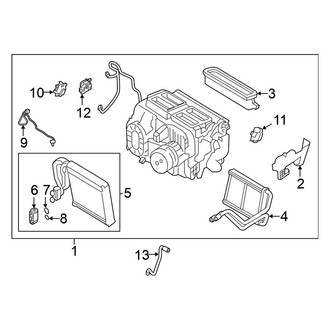 Nissan OE - Air Conditioner & Heater - Evaporator & Heater Components