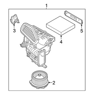Nissan OE - Air Conditioner & Heater - Blower Motor & Fan