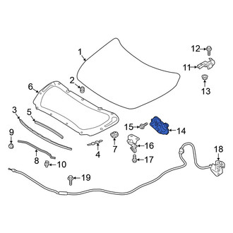 Nissan OE - Front Hood Latch