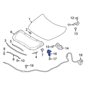 Nissan OE - Front Hood Safety Catch