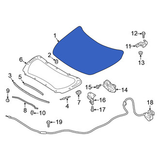 Nissan OE - Front Hood Panel