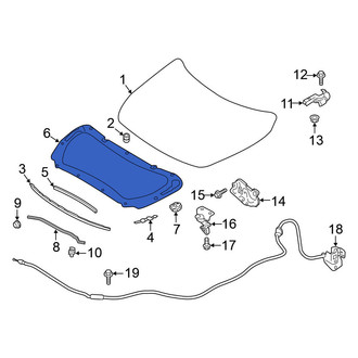 Nissan OE - Front Hood Insulation Pad