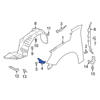 Nissan OE - Left Fender Brace