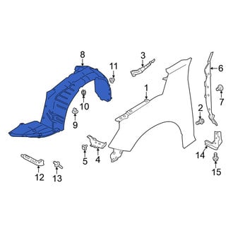 Nissan OE - Front Left Fender Splash Shield