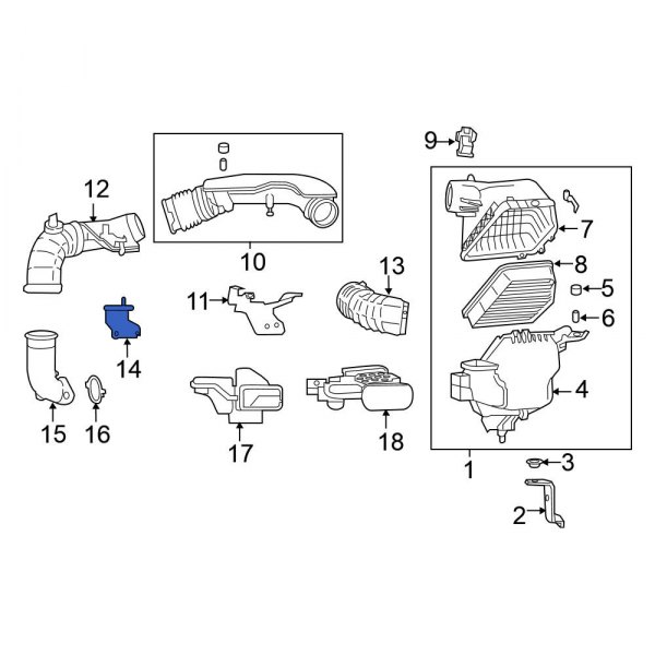 Engine Air Intake Hose Bracket