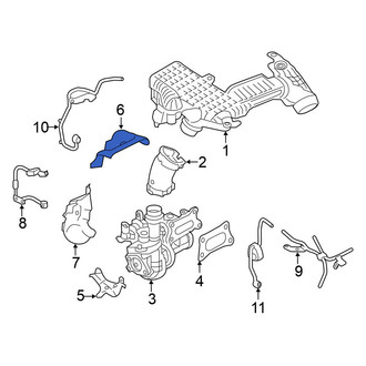 Nissan OE - Upper Turbocharger Mount Heat Shield