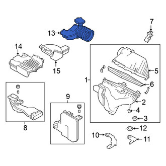 Nissan OE - Rear Engine Air Intake Hose