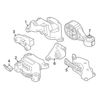 Nissan OE - Engine / Transaxle - Engine & Transmission Mounting (2.5L)