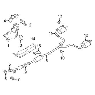 Nissan OE - Exhaust System - Exhaust Components (FWD)