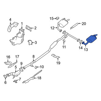 Nissan OE - Left Exhaust Muffler