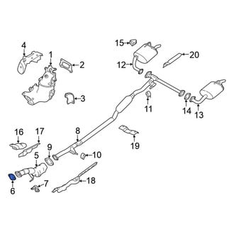 Nissan OE - Rear Catalytic Converter Gasket