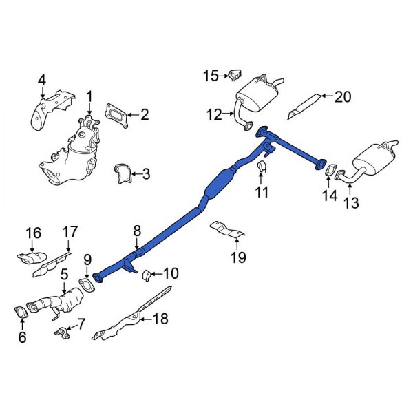 Exhaust Crossover Pipe