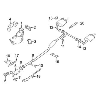 Nissan OE - Exhaust System - Exhaust Components (AWD)