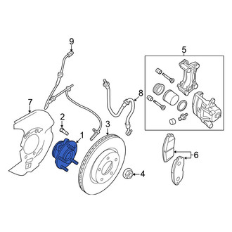 Nissan OE - Front Wheel Bearing and Hub Assembly