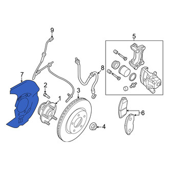 Nissan OE - Front Left Brake Dust Shield
