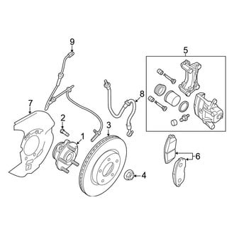 Nissan OE - Front Suspension - Brake Components (Edition ONE / Platinum / S / SL / SR / SV)