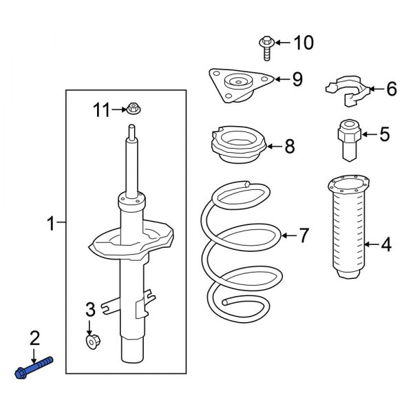 Suspension Strut Bolt