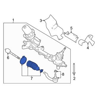 Nissan OE - Rack and Pinion Bellows