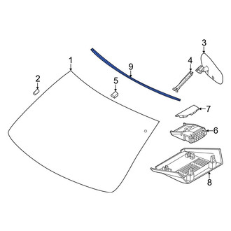 Nissan OE - Front Windshield Molding