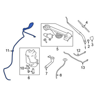 Nissan OE - Front Windshield Washer Hose