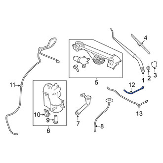Nissan OE - Front Right Windshield Washer Nozzle