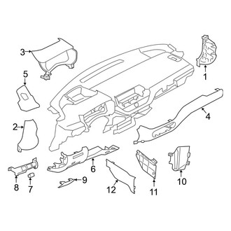 Nissan OE - Instrument Panel Components
