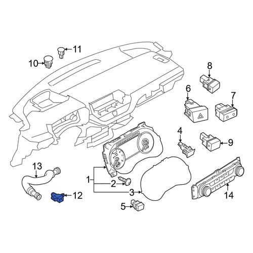 Nissan OE 277203AA0A - Cabin Air Temperature Sensor