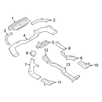 Nissan OE - Instrument Panel - Ducts