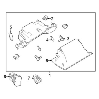 Nissan OE - Instrument Panel - Glove Box