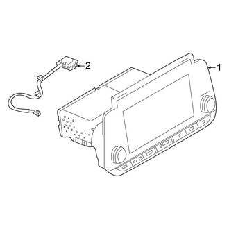 Nissan OE - Instrument Panel - Navigation System Components