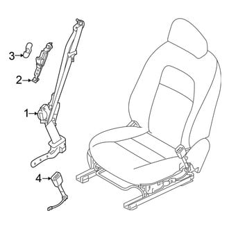 Nissan OE - Restraint Systems - Front Seat Belts