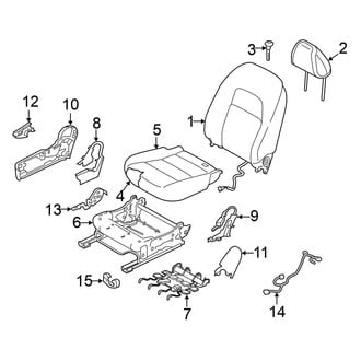 Nissan OE - Seats & Tracks - Passenger Seat Components (W/O Power)