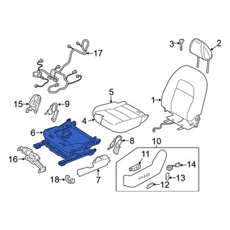 Nissan OE - Front Left Seat Track