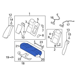 Nissan OE - Rear Seat Cover