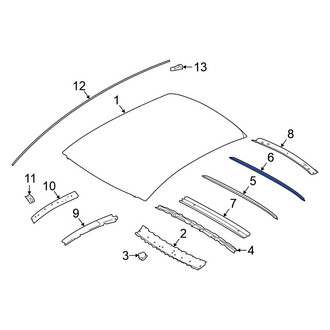Nissan OE - Rear Roof Bow
