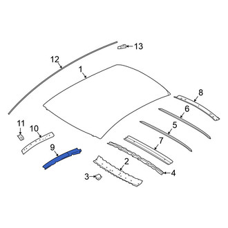 Nissan OE - Left Outer Roof Side Rail Reinforcement