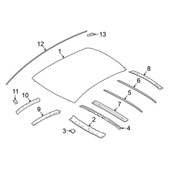 Nissan OE - Roof & Components (W/O Sunroof), (S / SR / SV)