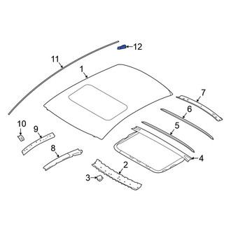 Nissan OE - Roof Drip Molding Clip