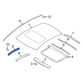 Nissan OE - Left Inner Roof Side Rail Reinforcement