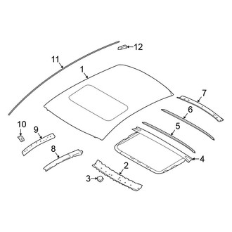 Nissan OE - Roof & Components (With Sunroof), (SL / SR / SV)