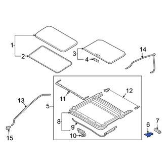 Nissan OE - Left Sunroof Frame Bracket